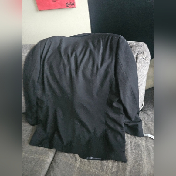 Authentic Alfred Sung Elegant Navy Blue Blazer. Moores Suits. 24 Inches Ptp. - Picture 4 of 6